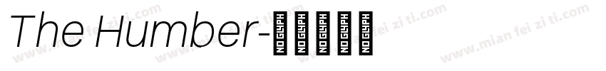 The Humber字体转换